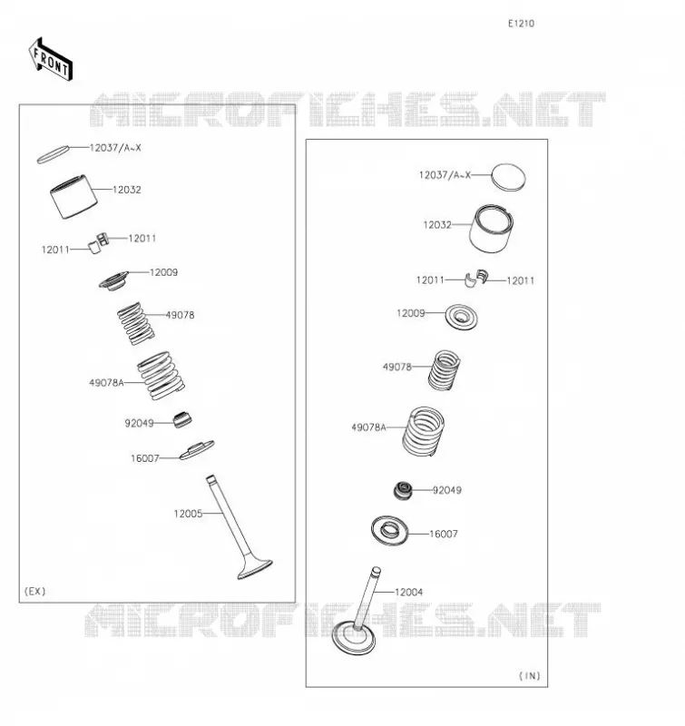 SOUPAPE Kawasaki MOTOS 650 2023 KLR650  KL650FPFNN