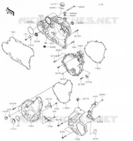 COUVERCLES MOTEUR pour Kawasaki KLR650 2023