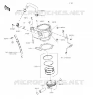 CYLINDRE/PISTON pour Kawasaki KLR650 2023