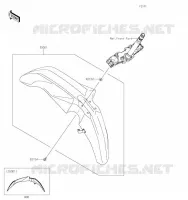 GARDE BOUE AVANT pour Kawasaki KLR650 2023