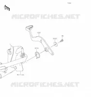 PEDALE DE FREIN pour Kawasaki KLR650 2023