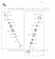 SOUPAPE pour Kawasaki KLR650 2023