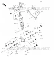 SUSPENSION/AMORTISSEUR pour Kawasaki KLR650 2023