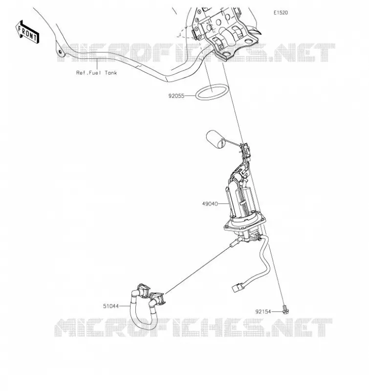 POMPE A ESSENCE Kawasaki MOTOS 650 2023 KLR650  KL650FPFNN