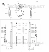 FOURCHE pour Kawasaki KLR650 2023