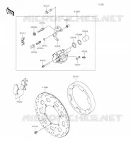 FREIN AVANT pour Kawasaki KLR650 2023