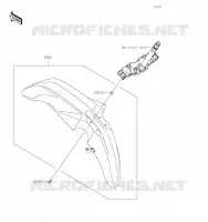 GARDE BOUE AVANT pour Kawasaki KLR650 2023