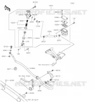 MAITRE CYLINDRE ARRI&Egrave;RE pour Kawasaki KLR650 2023