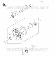 MOYEU AVANT pour Kawasaki KLR650 2023