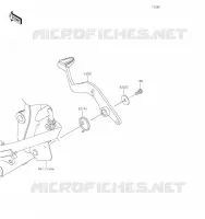 PEDALE DE FREIN pour Kawasaki KLR650 2023
