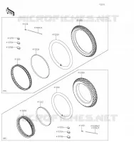 ROUE/PNEUS pour Kawasaki KLR650 2023