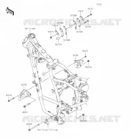SUPPORT MOTEUR pour Kawasaki KLR650 2023