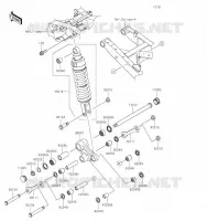 SUSPENSION/AMORTISSEUR pour Kawasaki KLR650 2023