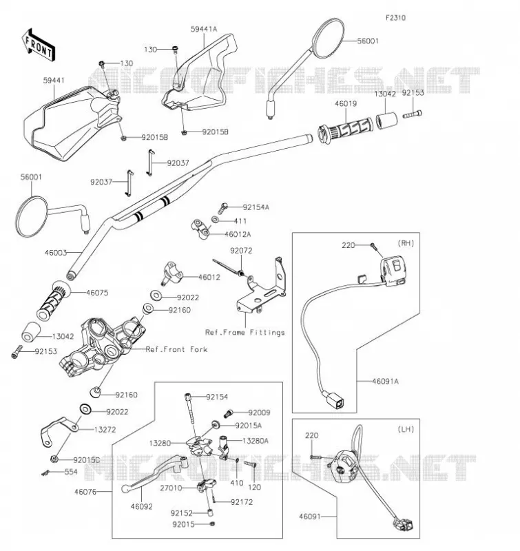 GUIDON Kawasaki MOTOS 650 2023 KLR650  KL650GPFNL