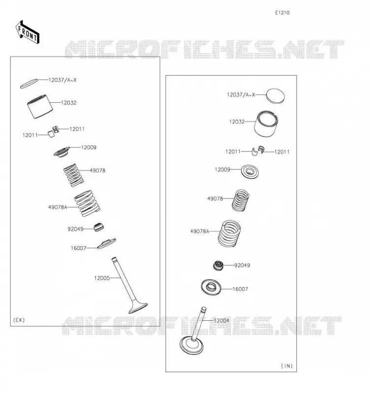 SOUPAPE Kawasaki MOTOS 650 2023 KLR650  KL650GPFNL