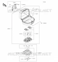 ACCESSOIRE(Topcase) pour Kawasaki KLR650 2023