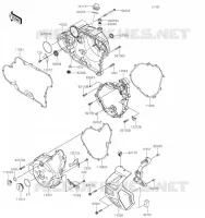 COUVERCLES MOTEUR pour Kawasaki KLR650 2023