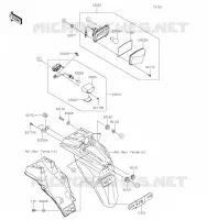 FEUX ARRI&Egrave;RE(S) pour Kawasaki KLR650 2023