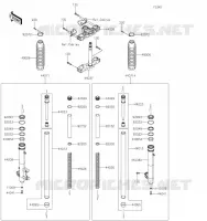 FOURCHE pour Kawasaki KLR650 2023