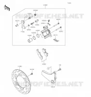 FREIN ARRIERE pour Kawasaki KLR650 2023
