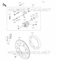 FREIN AVANT pour Kawasaki KLR650 2023