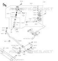 MAITRE CYLINDRE ARRI&Egrave;RE pour Kawasaki KLR650 2023