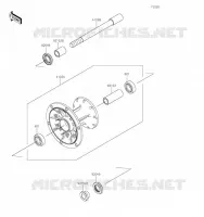 MOYEU AVANT pour Kawasaki KLR650 2023