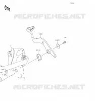 PEDALE DE FREIN pour Kawasaki KLR650 2023