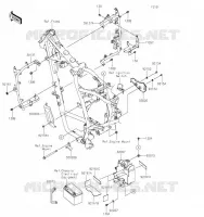 PIECE DE CADRE (COUVERTURE) pour Kawasaki KLR650 2023