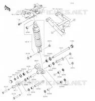 SUSPENSION/AMORTISSEUR pour Kawasaki KLR650 2023