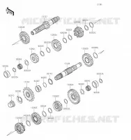 TRANSMISSION pour Kawasaki KLR650 2023