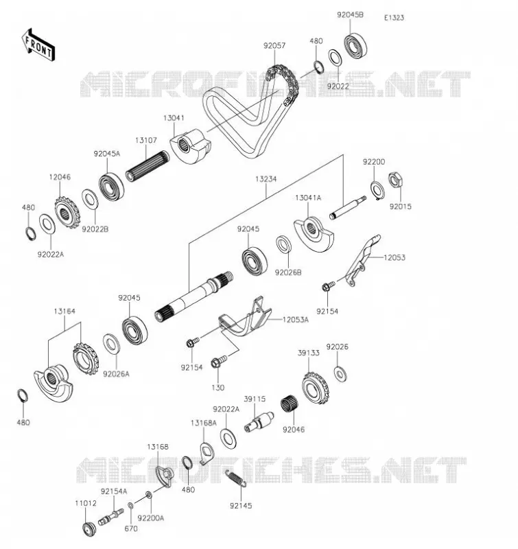 BALANCIER Kawasaki MOTOS 650 2023 KLR650 ADVENTURE  KL650HPFAL