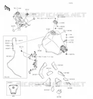RESERVOIR CARBURANT pour Kawasaki KLR650 2023