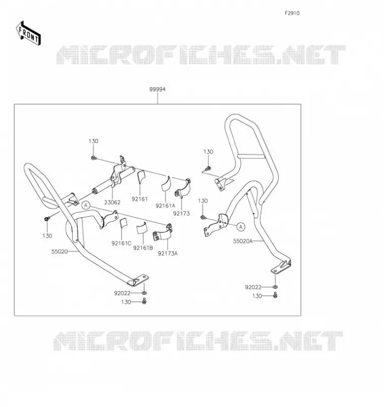 ACCESSOIRE(Frame Slider Ver.2) Kawasaki MOTOS 650 2023 KLR650  KL650LPFAL