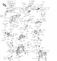CARENAGE(SUPERIEUR) pour Kawasaki VERSYS 650 2023