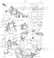CHASSIS EQUIPMENT ELECTRIQUE pour Kawasaki VERSYS 650 2023