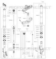 FOURCHE pour Kawasaki VERSYS 650 2023