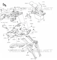 GARDE BOUE ARRI&Egrave;RE pour Kawasaki VERSYS 650 2023
