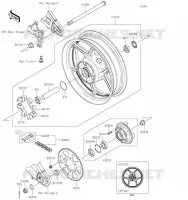 MOYEU ARRIERE pour Kawasaki VERSYS 650 2023
