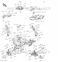 PIECE DE CADRE (COUVERTURE) pour Kawasaki VERSYS 650 2023