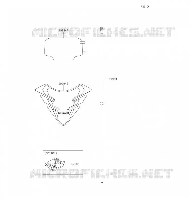 ACCESSOIRE(DECALS) Kawasaki MOTOS 650 2023 VERSYS 650  KLE650JPFAN