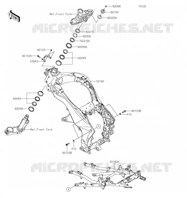 CADRE Kawasaki MOTOS 1000 2023 VERSYS 1000 SE  KLZ1000DPFNL