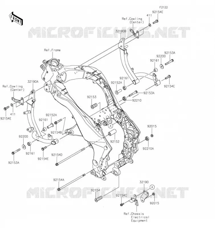 SUPPORT MOTEUR Kawasaki MOTOS 1000 2023 VERSYS 1000 SE  KLZ1000DPFNL