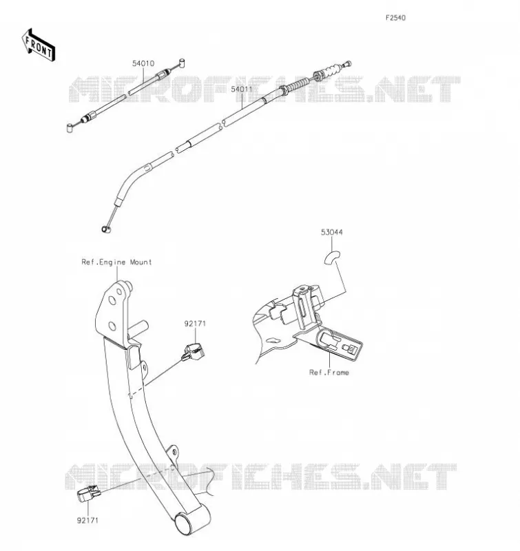 CABLES Kawasaki MOTOS 1000 2023 VERSYS 1000 SE  KLZ1000DPFNN