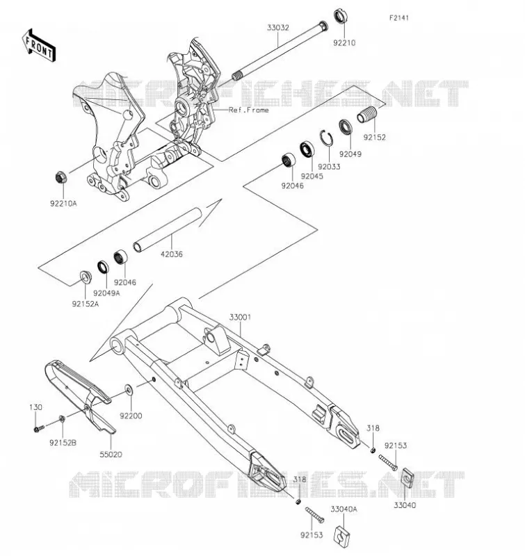 BRAS OSCILLANT Kawasaki MOTOS 1000 2023 VERSYS 1000 SE  KLZ1000DPSNN