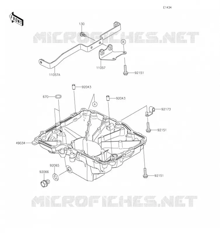 CARTER INFERIEUR Kawasaki MOTOS 1000 2023 VERSYS 1000 SE  KLZ1000DPSNN