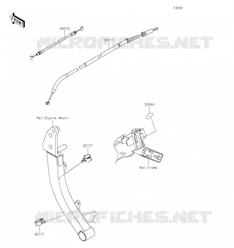 CABLES Kawasaki MOTOS 1000 2023 VERSYS 1000 SE  KLZ1000DPSNN