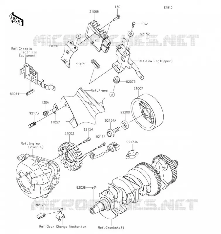 GENERATEUR Kawasaki MOTOS 1000 2023 VERSYS 1000 SE  KLZ1000DPSNN