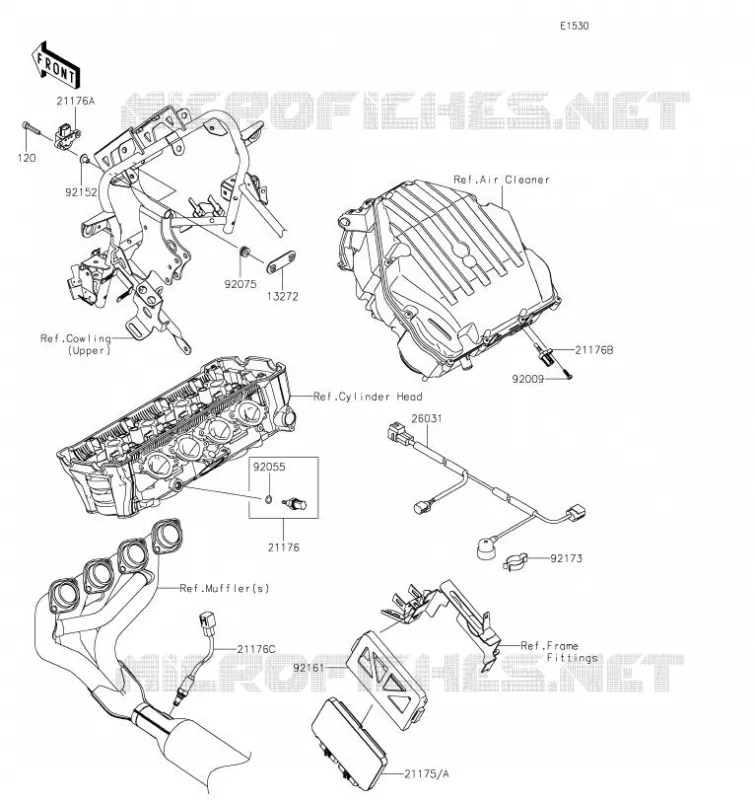 INJECTION CARBURANT Kawasaki MOTOS 1000 2023 VERSYS 1000 SE  KLZ1000DPSNN