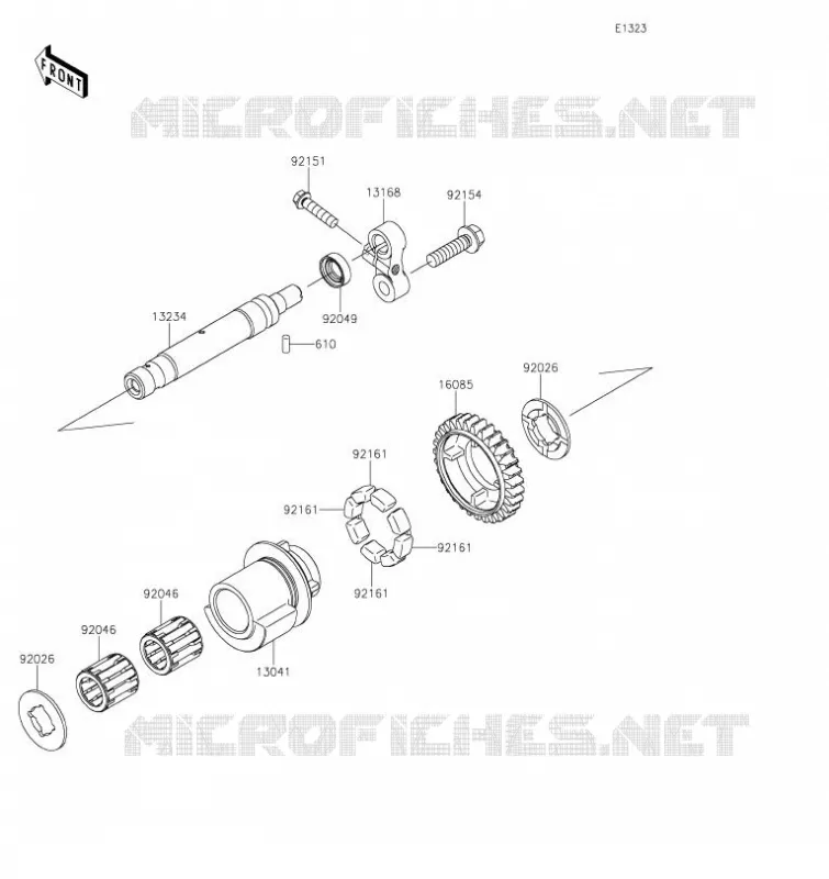 BALANCIER Kawasaki MOTOS 1000 2023 VERSYS 1000 S  KLZ1000EPSNN